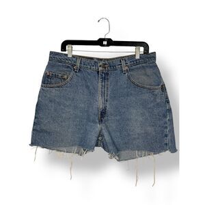 Vintage 90s Levi’s 560 Men’s 36 Cutoff Jean Shorts Denim Jorts Made in USA